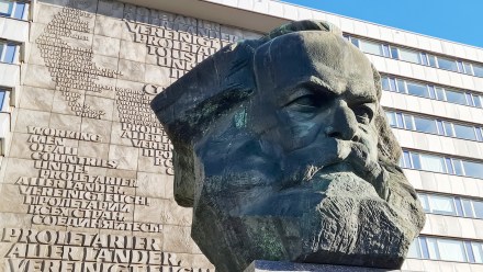 Chemnitz, Germany 11-12-2022. Karl Marx Monument